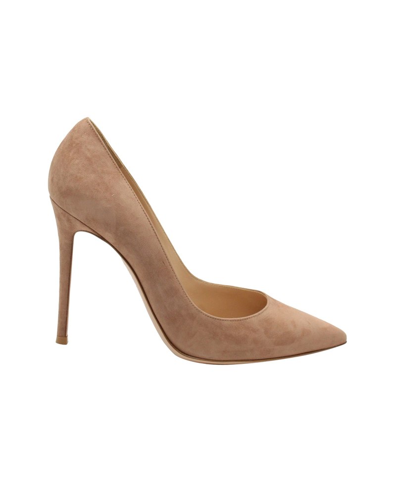 Gianvito Rossi Gianvito 105 Pointed-Toe Pumps in Sand Brown Suede 7703690870844