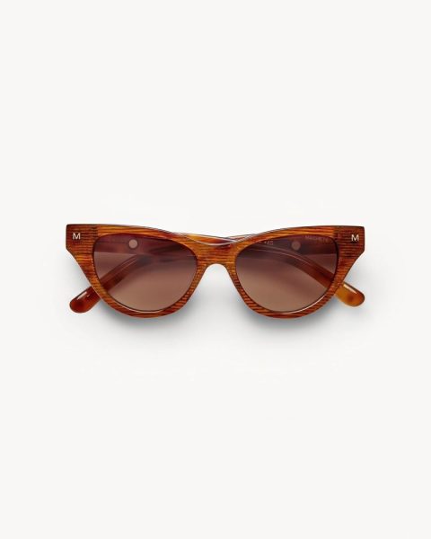 Suzy Sunglasses in Dark Tortoise Stripe