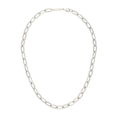 Grande Oval Link Necklace in Silver
