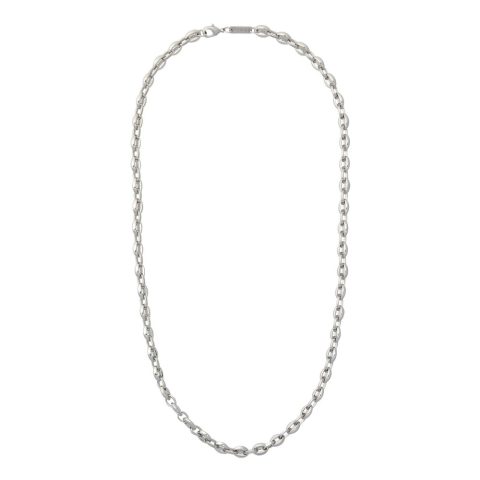 Petite Coffee Bead Necklace in Silver