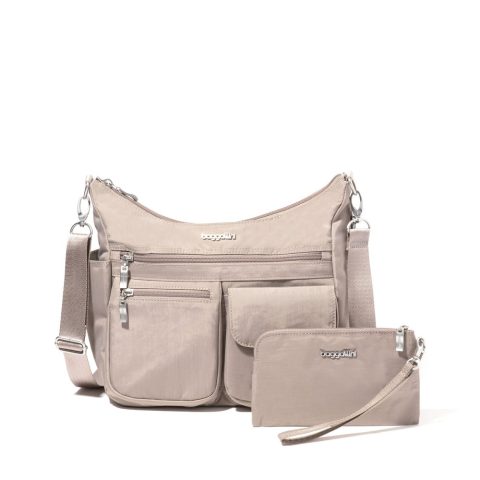 baggallini Women’s Modern Everywhere Hobo Crossbody Bag with Wristlet