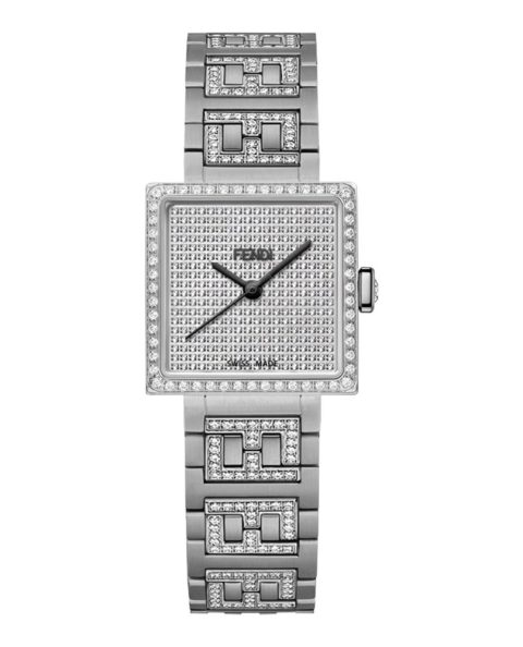 Forever Fendi Square Diamond Watch