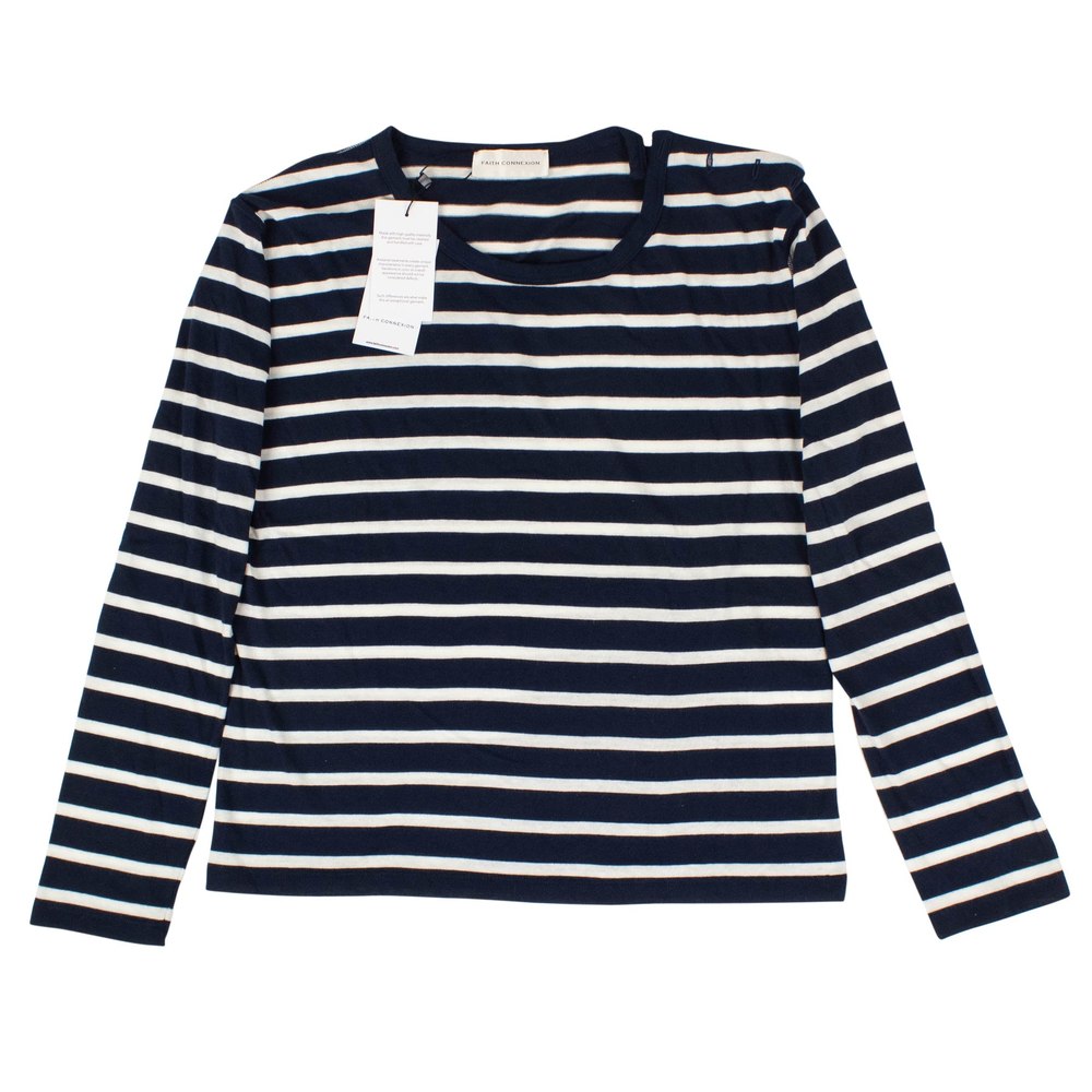 Faith Connexion Stripe Sailor T-Shirt – Blue/White
