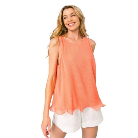 A Baby Pleated Sleeveless Top 7805689528380