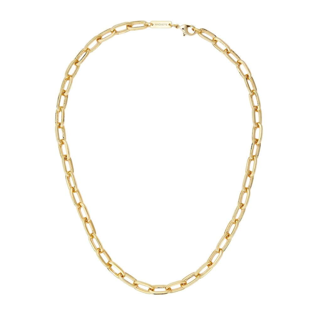 Grande Oval Link Necklace in Gold