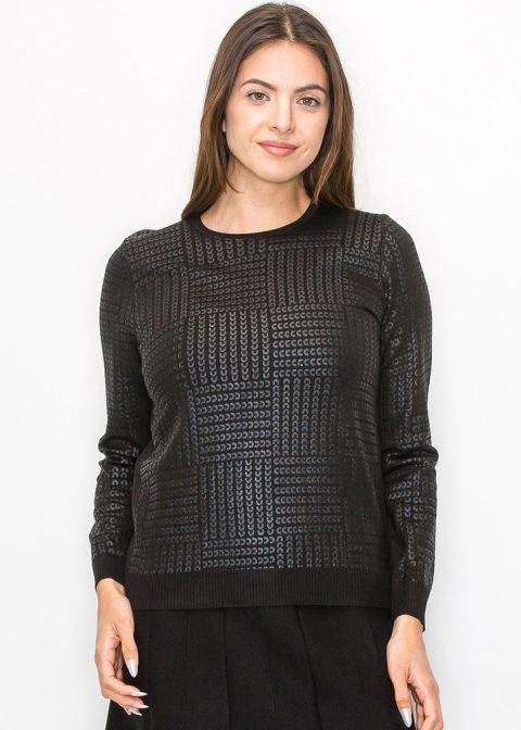 Midnight Shine Knit Pullover 7832921669692