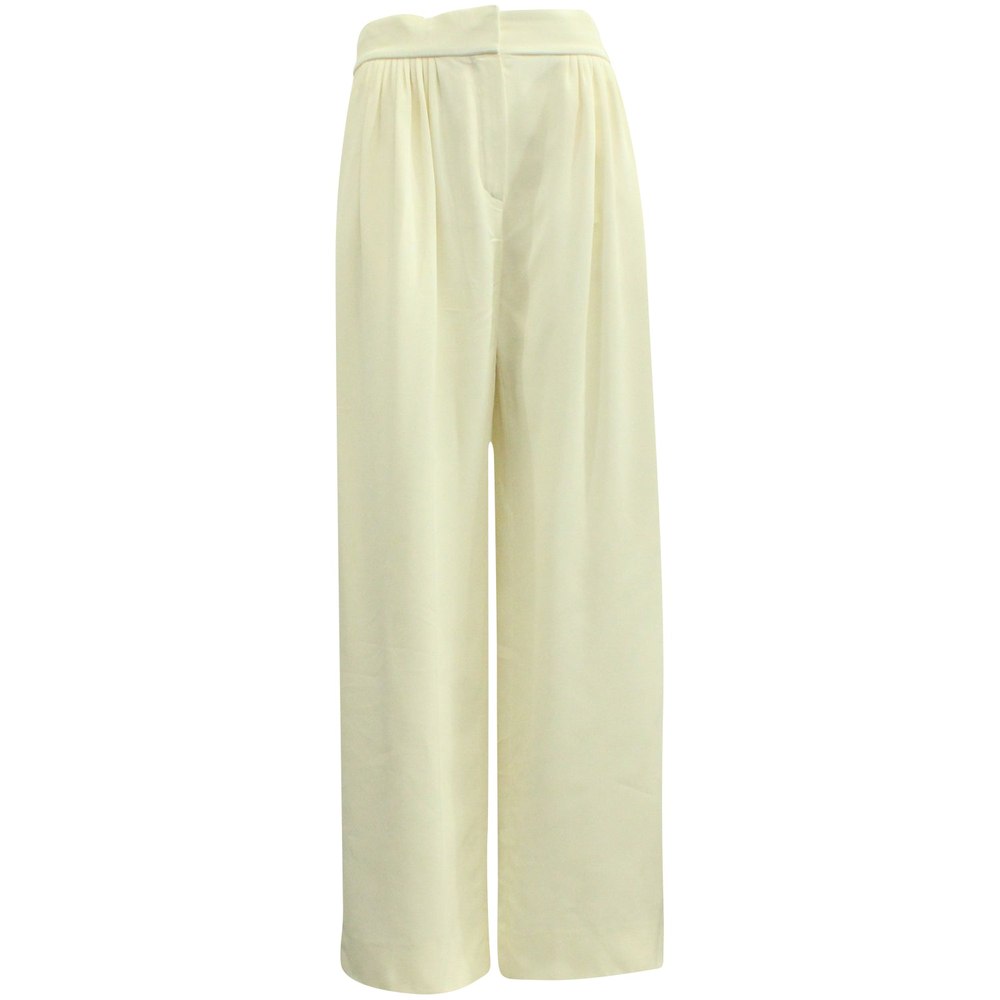 Chloé Straight-Leg Pants in Ecru Viscose 7703694278716