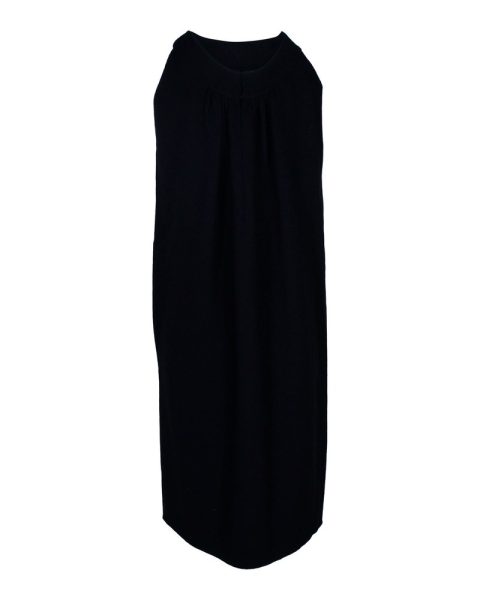 Oscar De La Renta Sleeveless Dress in Black Wool 7703693328444