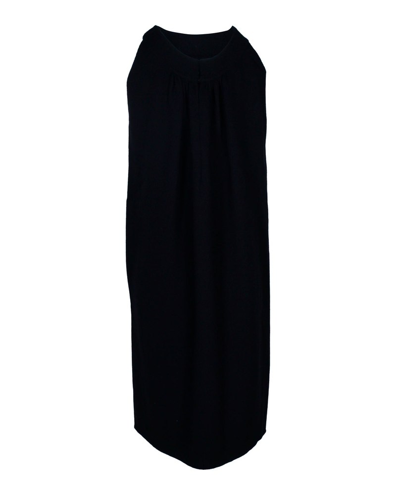 Oscar De La Renta Sleeveless Dress in Black Wool 7703693328444