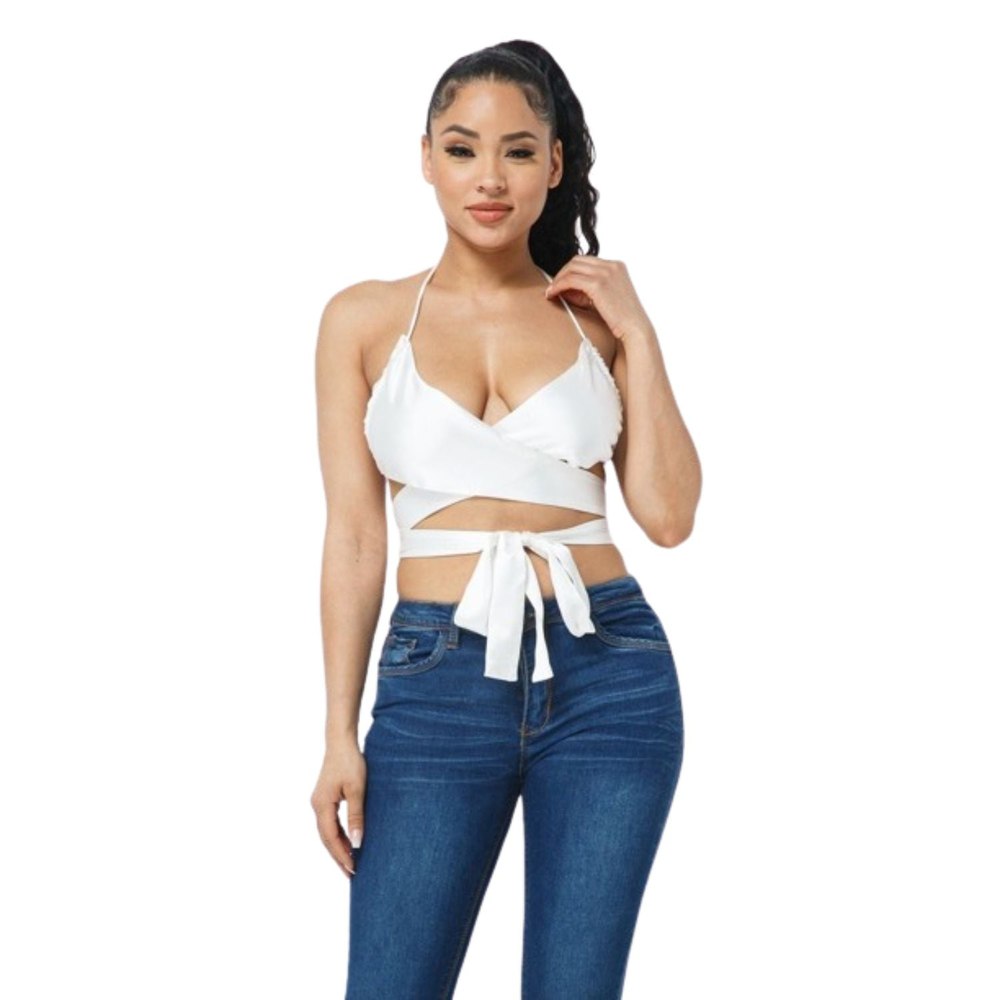 Satin Wrap Around Top 7805708042300