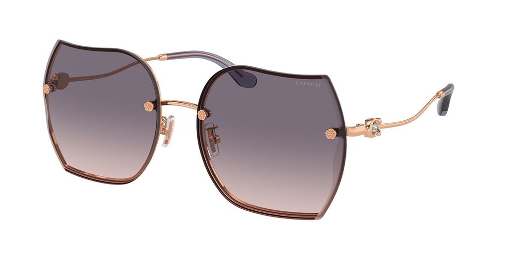 Coach Women’s 60mm Shiny Rose Gold Sunglasses 7805794287676