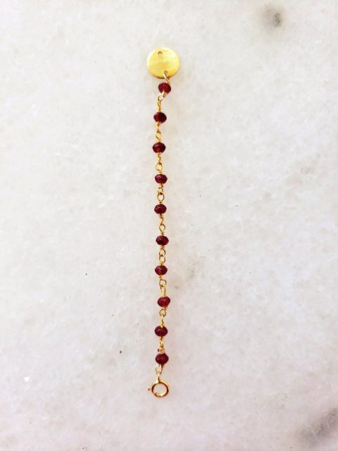 Semi-Precious Bead Necklace Extender 7228781002812