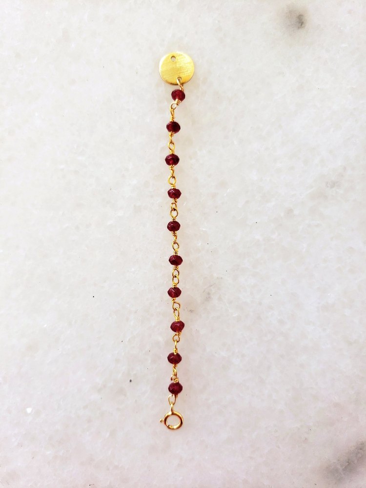 Semi-Precious Bead Necklace Extender 7228781002812