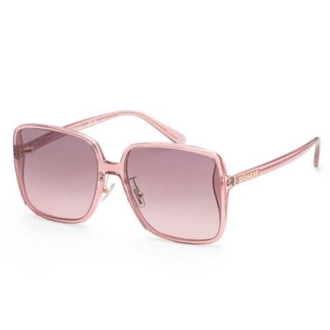 Coach Women’s 61mm Transparent Berry Sunglasses 7805795336252
