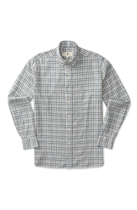 Morehead Oxford Plaid Shirt In Light Blue