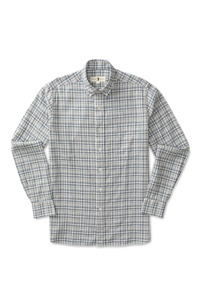 Morehead Oxford Plaid Shirt In Light Blue
