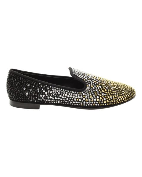 Giuseppe Zanotti Studded Smoking Slippers in Black Suede 7703702732860