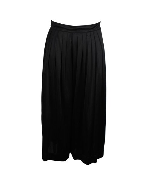 Celine Pleated Wide Leg Pants in Black Triacetate 7703703814204