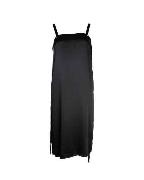 Lanvin Sleeveless Straight Dress in Black Silk 7703703912508