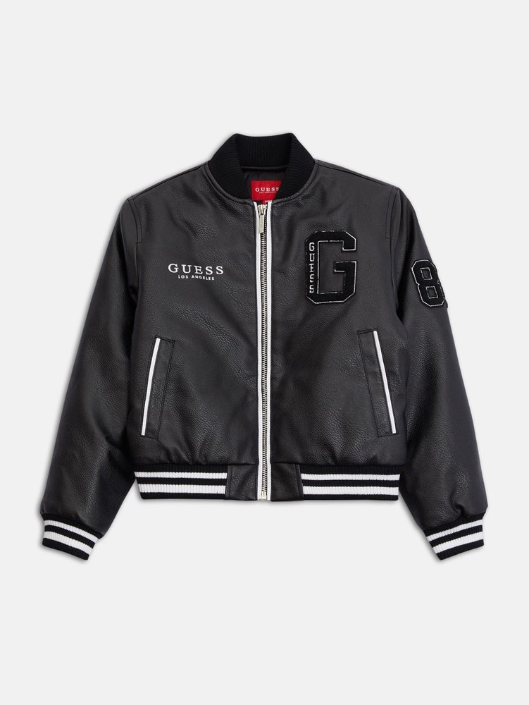 Ralia Faux-Leather Varsity Jacket (7-14) 7805798252604