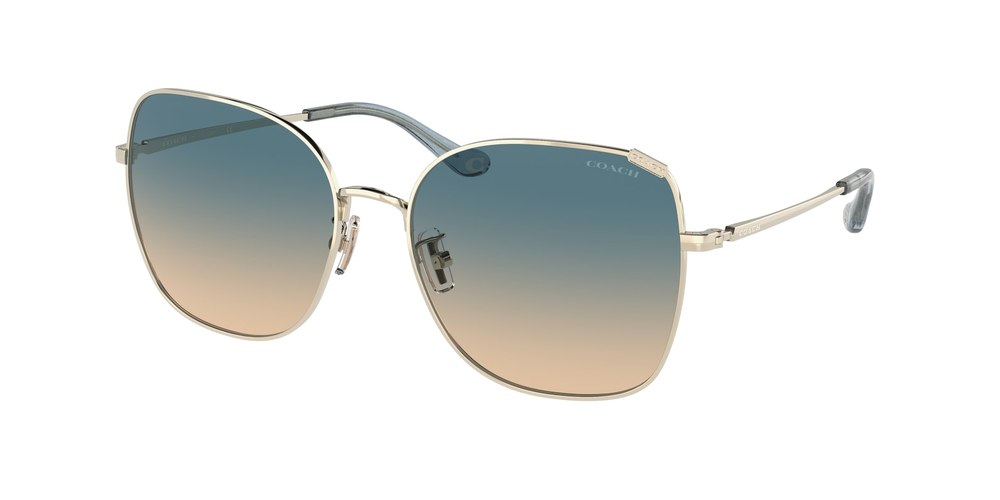 Coach Women’s 57mm Shiny Light Gold Sunglasses 7805798187068