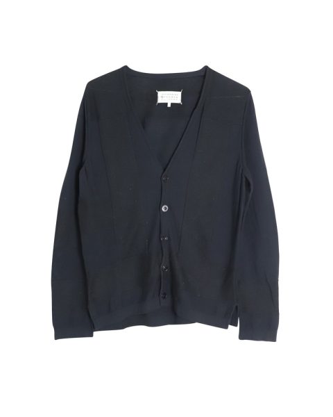 Maison Margiela Buttoned Cardigan in Black Cotton