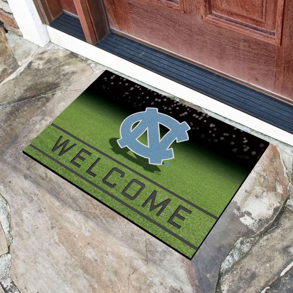 Fanmats North Carolina Tar Heels Rubber Door Mat – 18″ x 30″