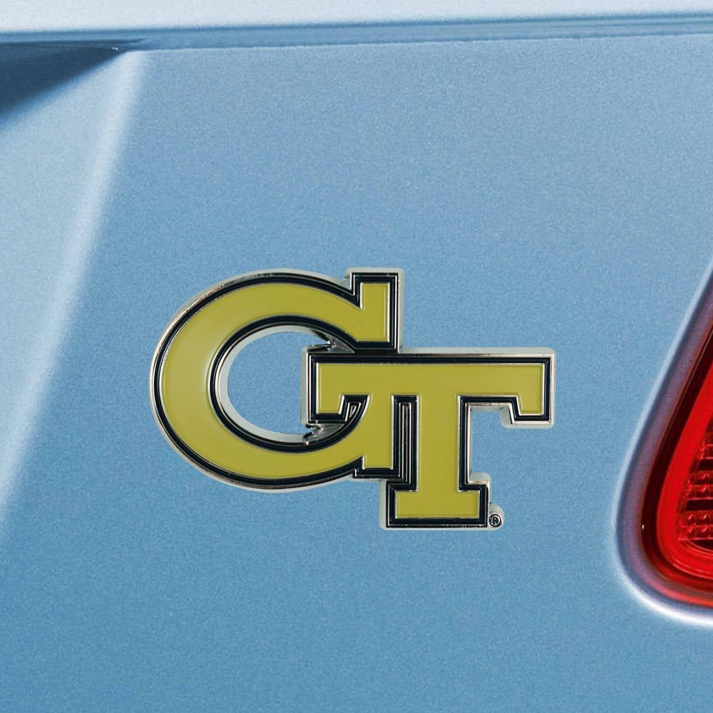 Fanmats Georgia Tech Yellow Jackets 3D Color Metal Emblem