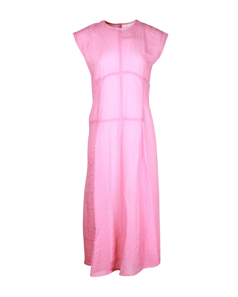 Victoria Beckham Midi Dress in Pink Viscose 7703706337340