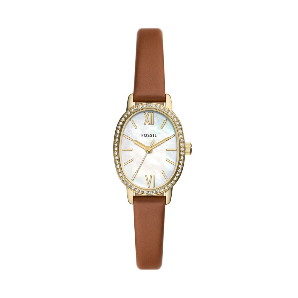 Fossil Women’s Penny Three-Hand, Gold-Tone Stainless Steel Watch 7805800185916