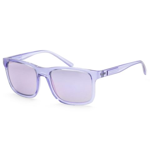 Armani Exchange Men’s 57mm Shiny Transparent Violet Sunglasses 7805802577980