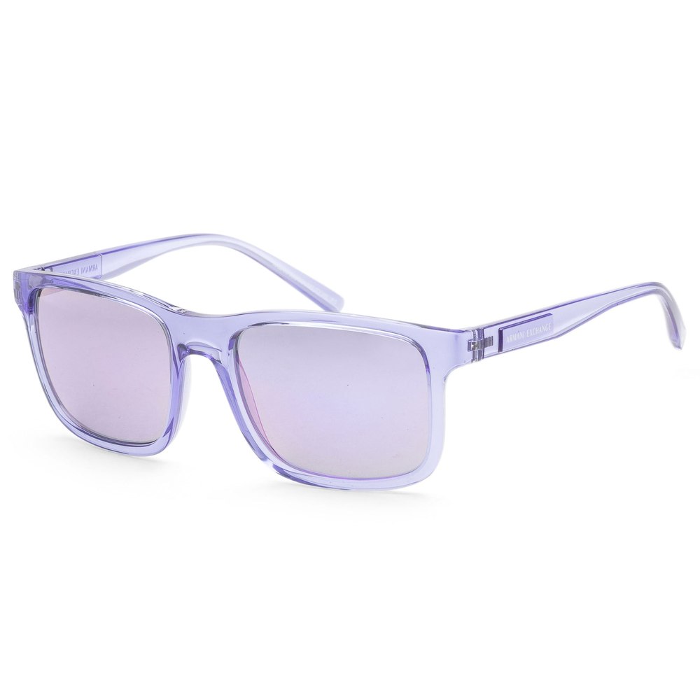 Armani Exchange Men’s 57mm Shiny Transparent Violet Sunglasses 7805802577980