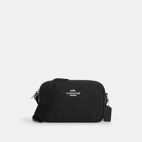 Coach Outlet Mini Jamie Camera Bag In Signature Jacquard 7704198250556