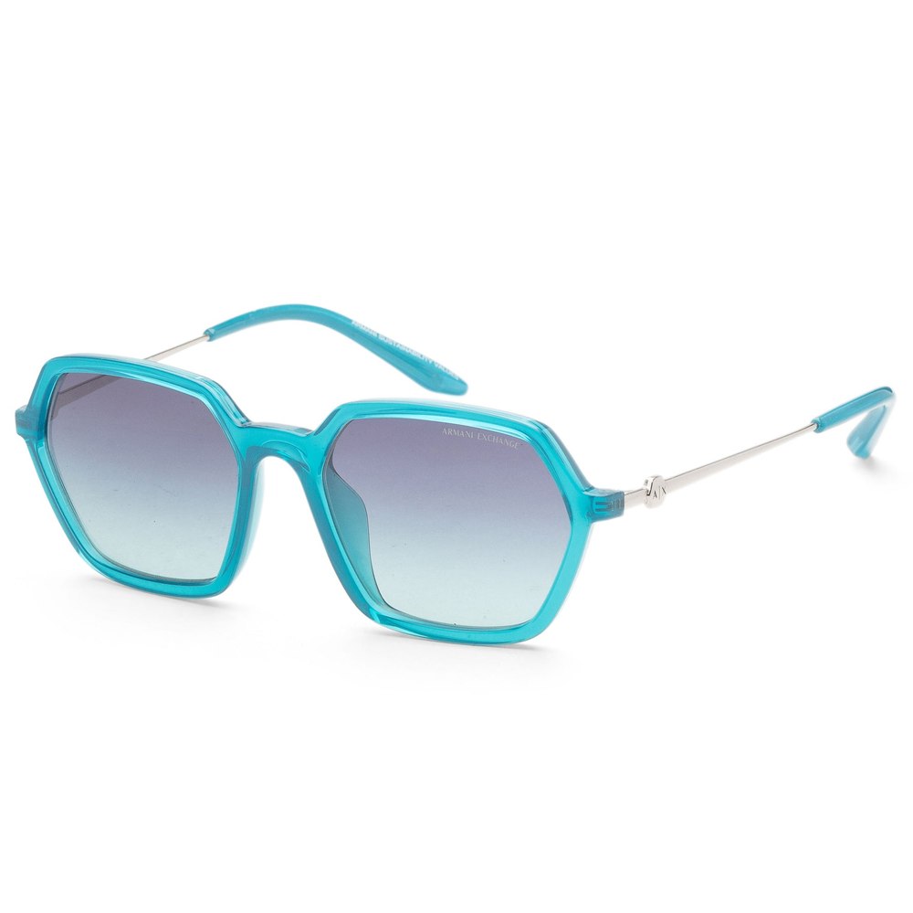 Armani Exchange Women’s 52mm Shiny Transparent Petroleum Sunglasses 7805803855932