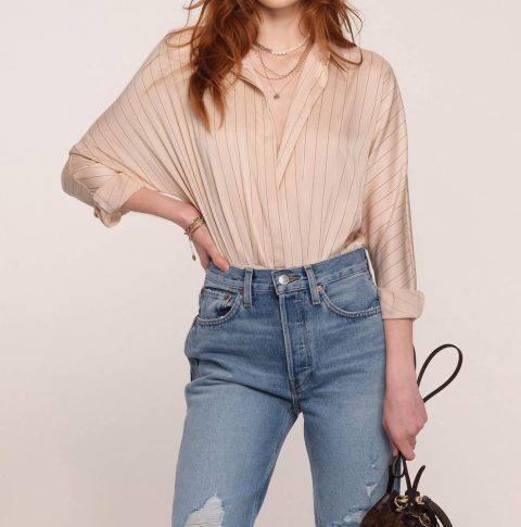 Monica Bodysuit In Oyster