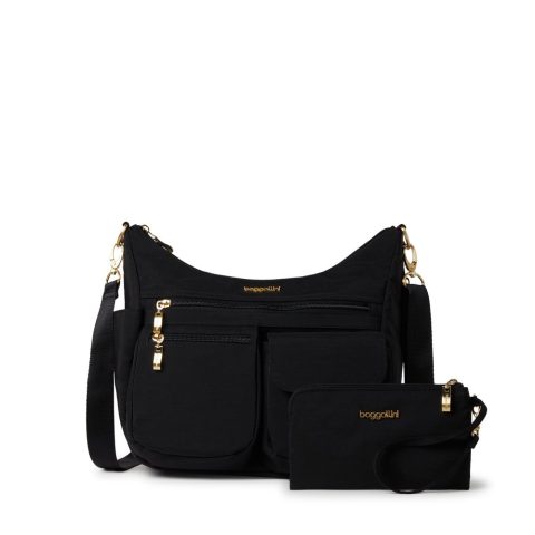 baggallini Women’s Modern Everywhere Hobo Crossbody Bag with Wristlet 7277812416572