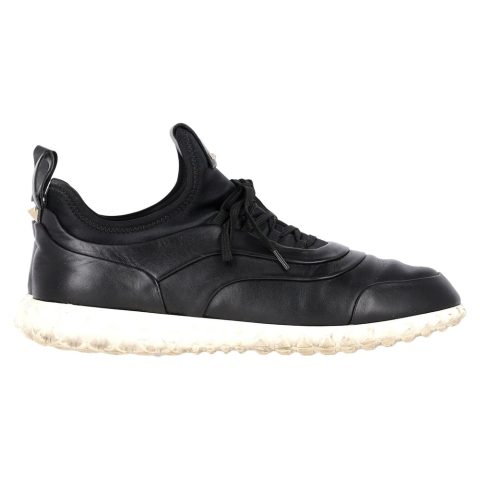 Valentino Soul AM Sneakers in Black Calfskin Leather 7833137578044