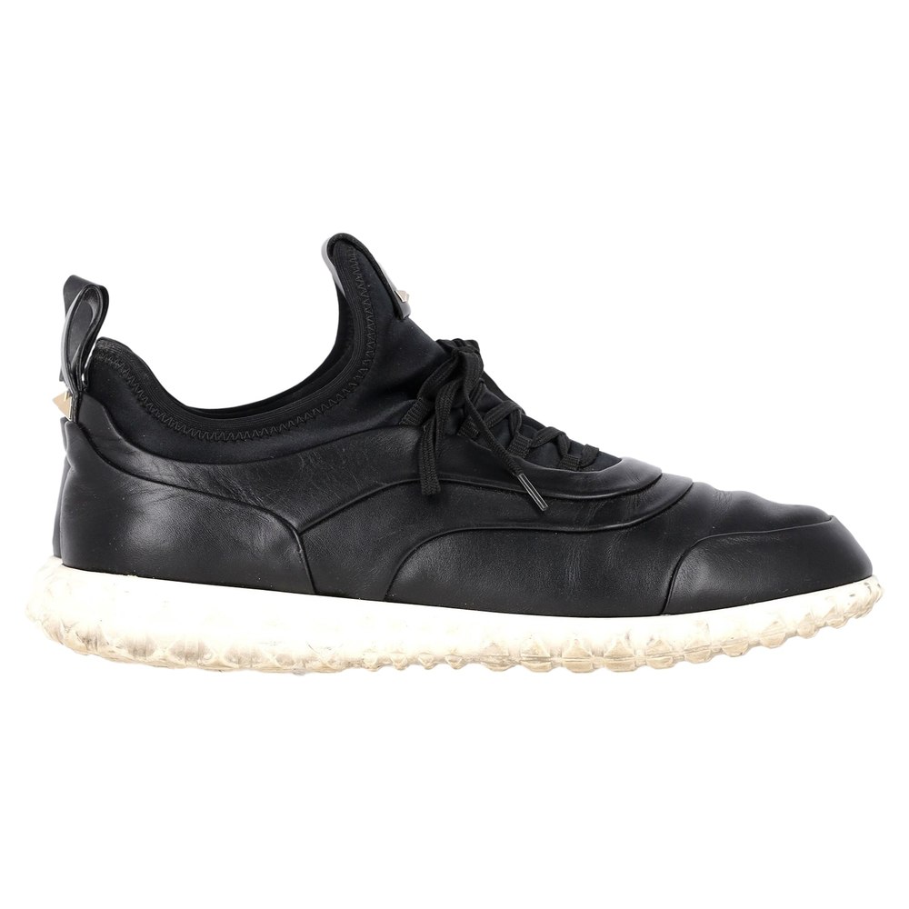 Valentino Soul AM Sneakers in Black Calfskin Leather 7833137578044