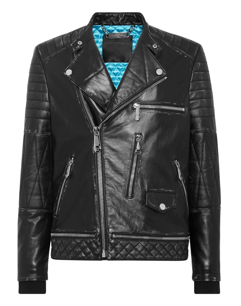 Leather Biker Jacket 7805809852476