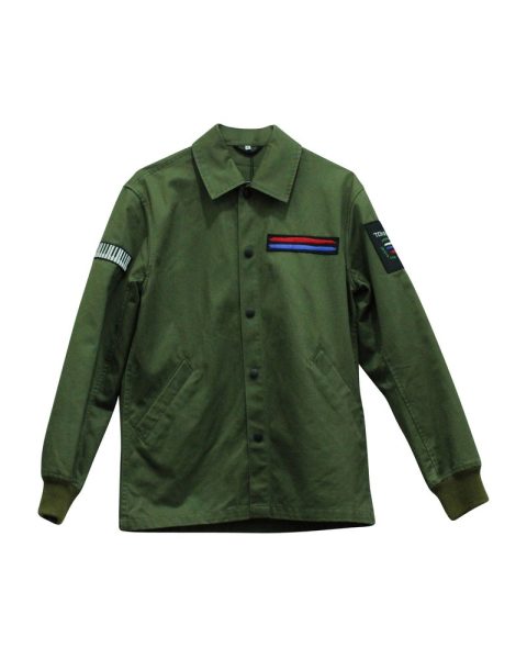 Opening Ceremony Symphony Patch Coach Jacket in Green Cotton 7833142853692