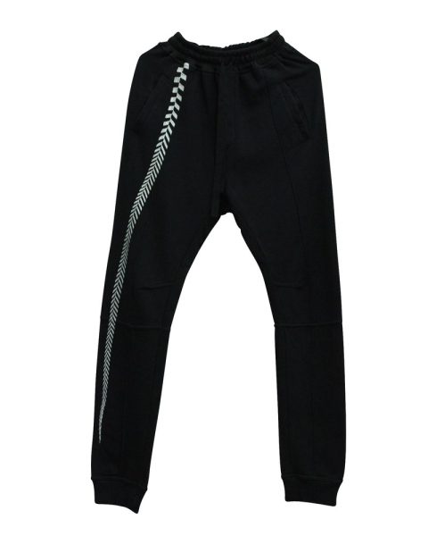Haider Ackermann Embroidered Lounge Pants in Black Cotton 7833142951996