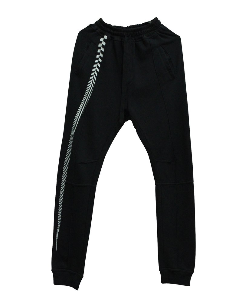 Haider Ackermann Embroidered Lounge Pants in Black Cotton 7833142951996