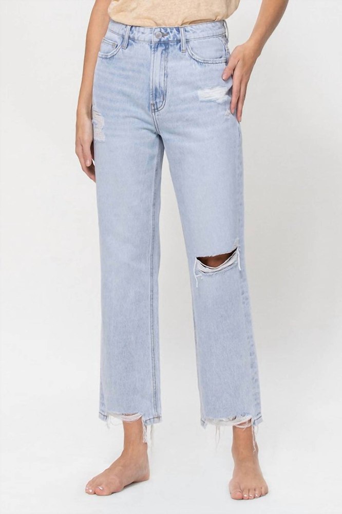 The Kassie 90S Vintage Boyfriend Jeans In Washed Blue