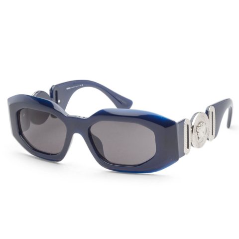 Versace Men’s 54mm Transparent Blue Sunglasses 7805812736060