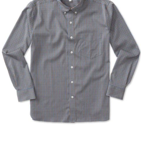 Men’s Macon Performance Plaid Shirt In Dark Brown