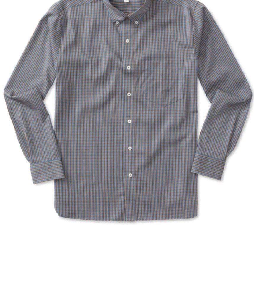 Men’s Macon Performance Plaid Shirt In Dark Brown