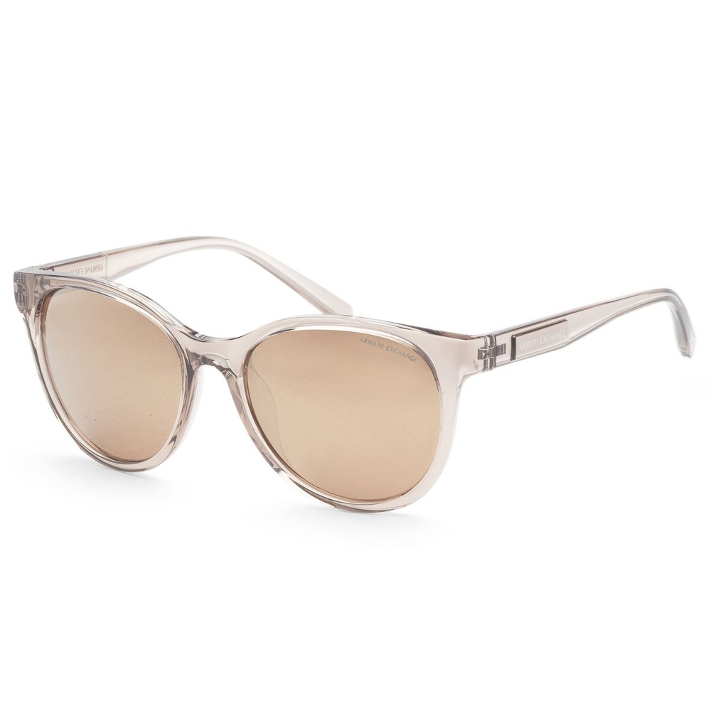 Armani Exchange Women’s 54mm Shiny Transparent Brown Sunglasses 7805817126972