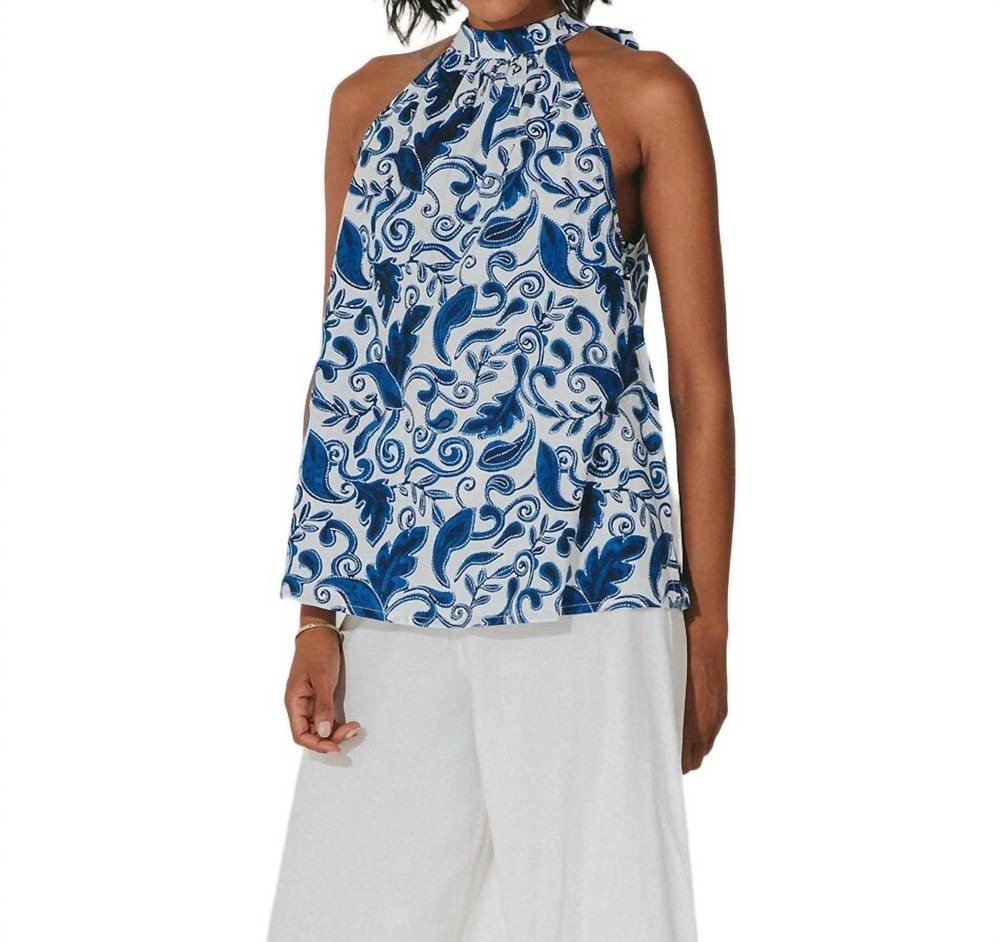 Ryla Top In Azulejo