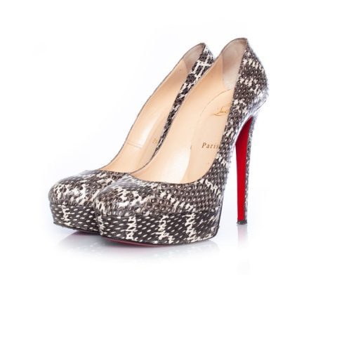 Bianca python platform pumps 7833149243452