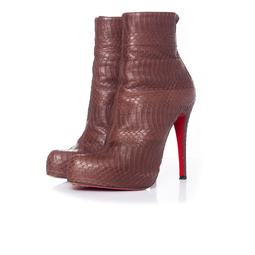 snakeskin platform boots 7833149898812